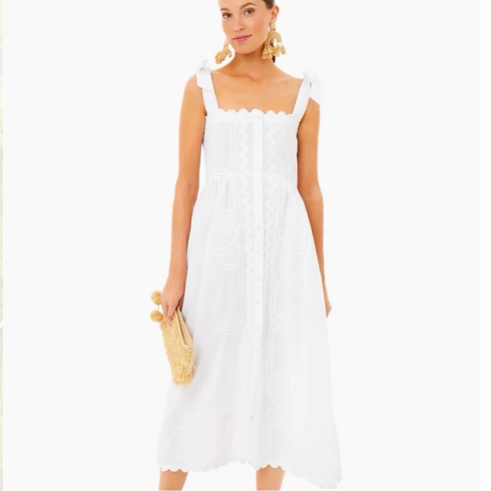 Tuckernuck / Juliet Dunn White Sleeveless Dress Size 1 (Small)